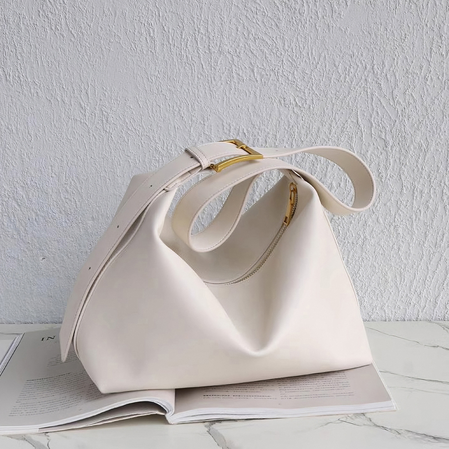 Minimal Design Tote Bags, Soft Leather Shoulder Bags, Large Tote Bag