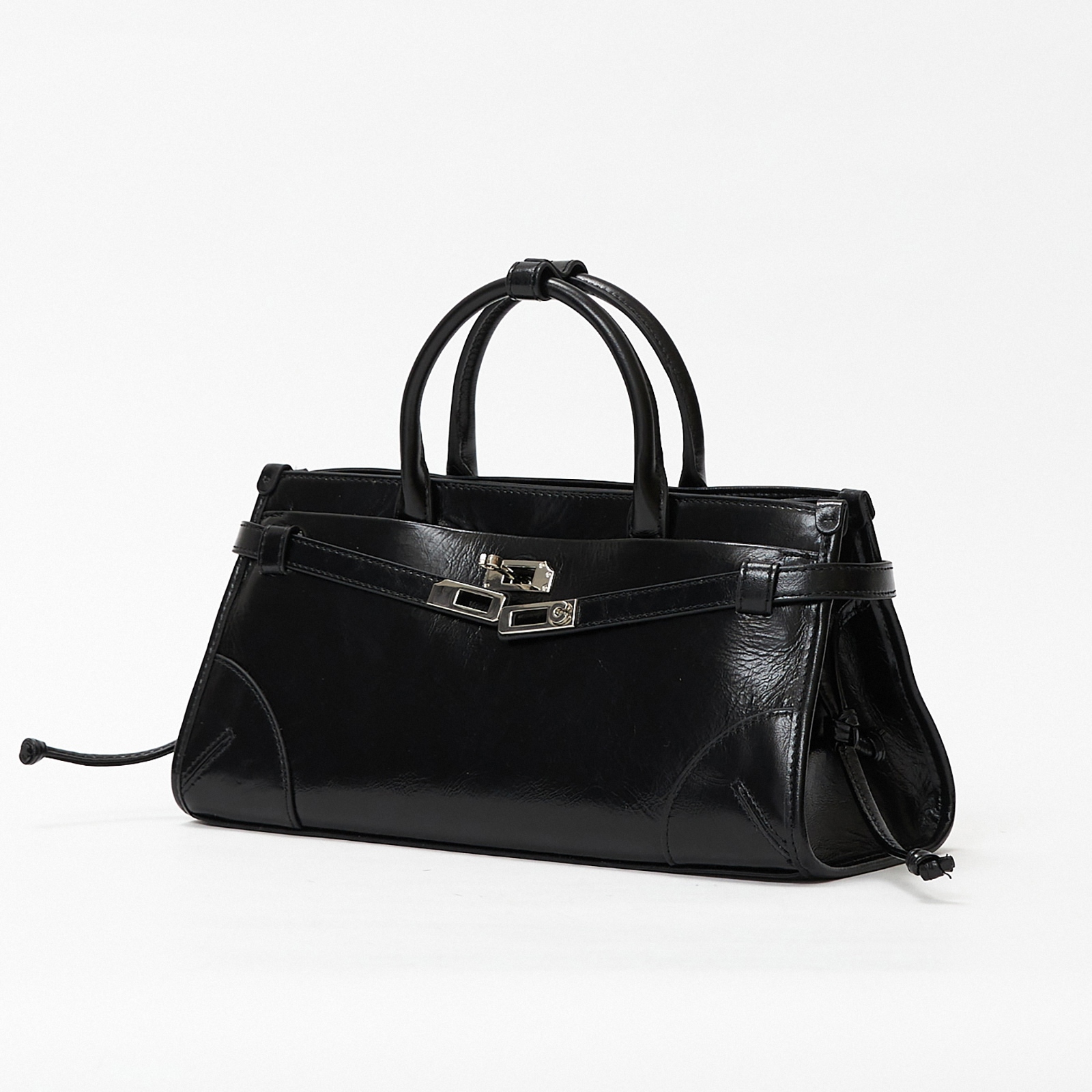 Classic Top Handle Bags, Genuine Leather Small Tote Bag, Women's Leather Shoulder Bag