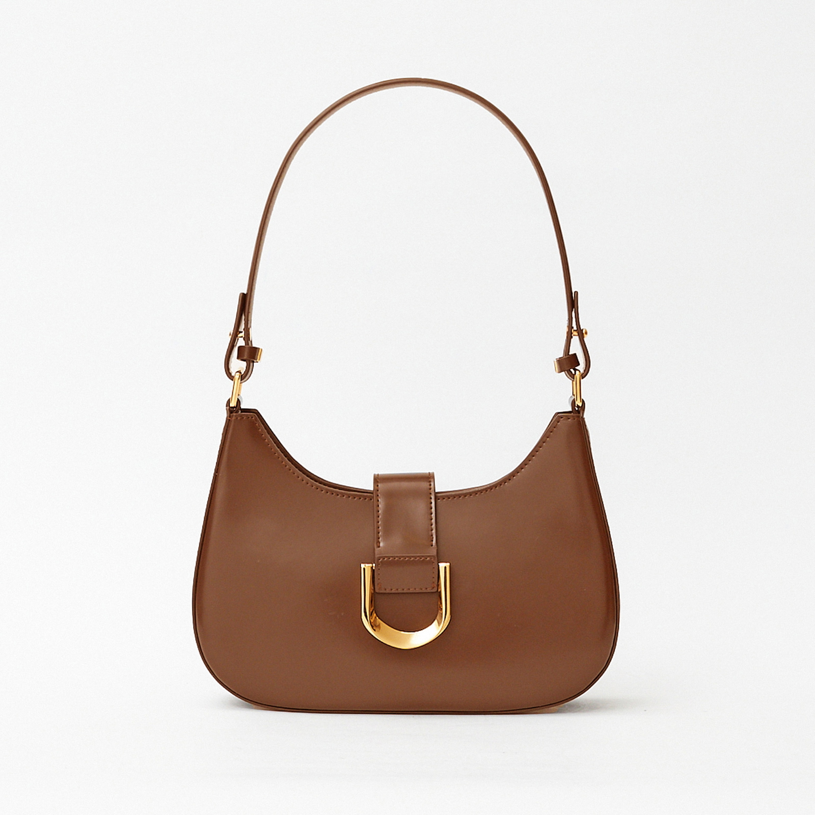 Women's Leather Shoulder Bags, Elegant Leather Purse, Minimal Design Shoulder Bag