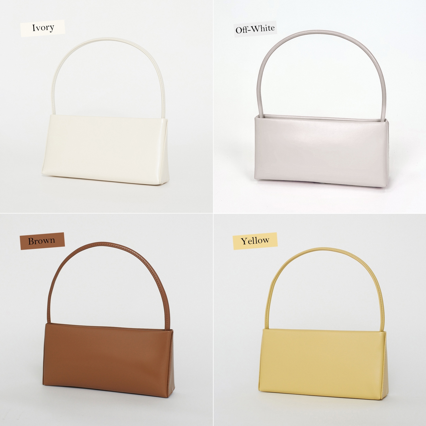Minimal Shoulder Bags, Women's Leather Handbags, Timeless Design Shoulder Bags