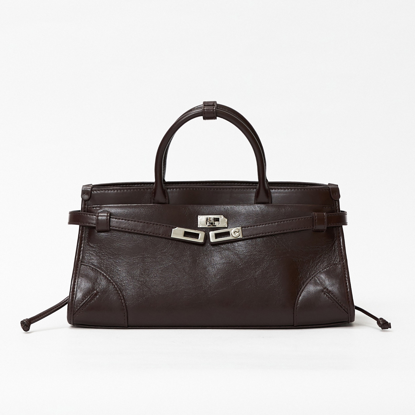 Classic Top Handle Bags, Genuine Leather Small Tote Bag, Women's Leather Shoulder Bag