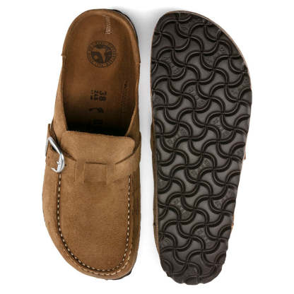 Birkenstock damskie chodaki Buckley Suede - Tea