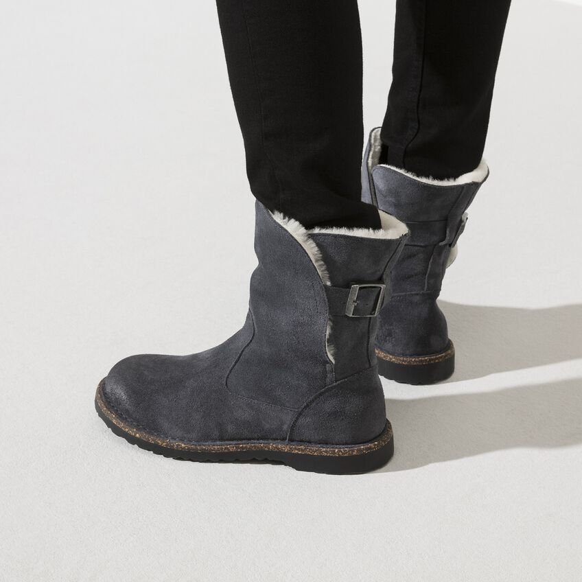 Birkenstock damskie buty Uppsala Shearling - grafitowe