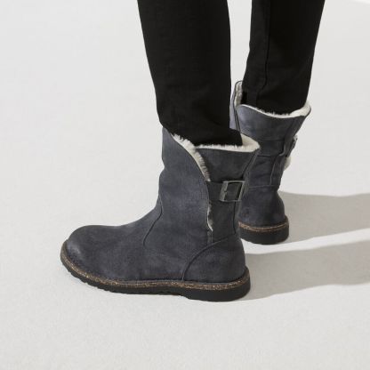 Birkenstock damskie buty Uppsala Shearling - grafitowe