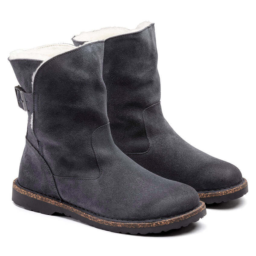 Birkenstock damskie buty Uppsala Shearling - grafitowe