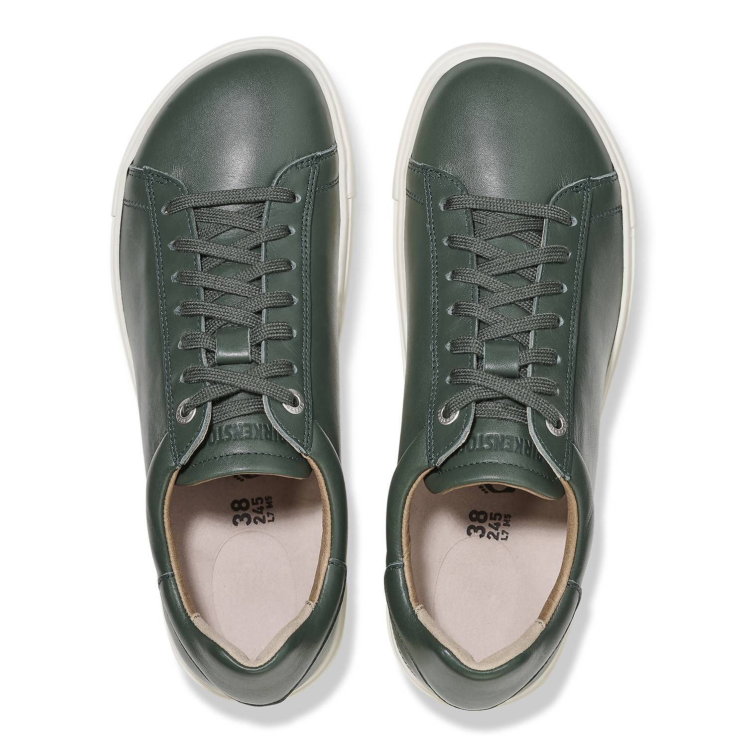 Birkenstock damskie skórzane trampki Bend - Thyme