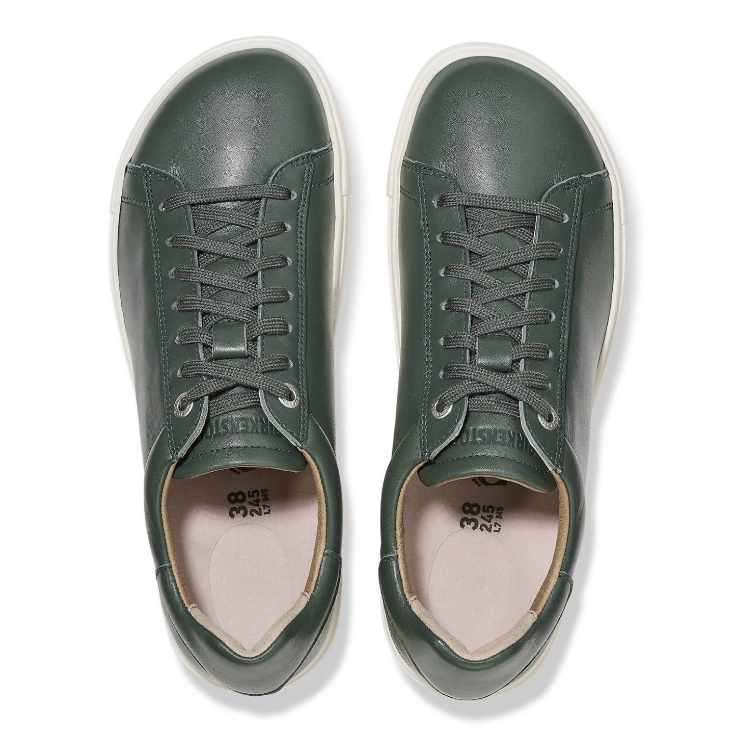 Birkenstock damskie skórzane trampki Bend - Thyme