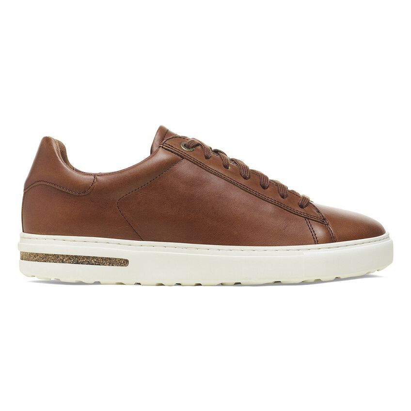 Birkenstock damskie skórzane trampki Bend - koniakowe