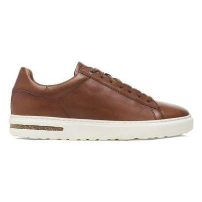 Birkenstock damskie skórzane trampki Bend - koniakowe
