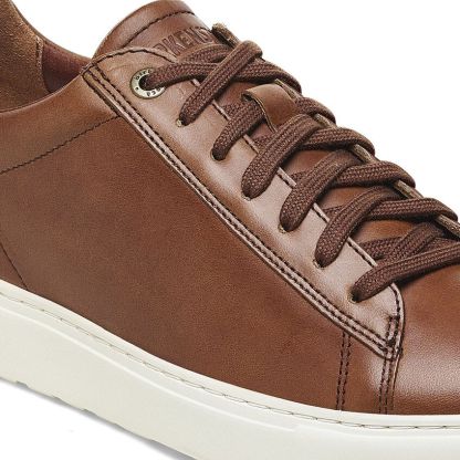 Birkenstock damskie skórzane trampki Bend - koniakowe