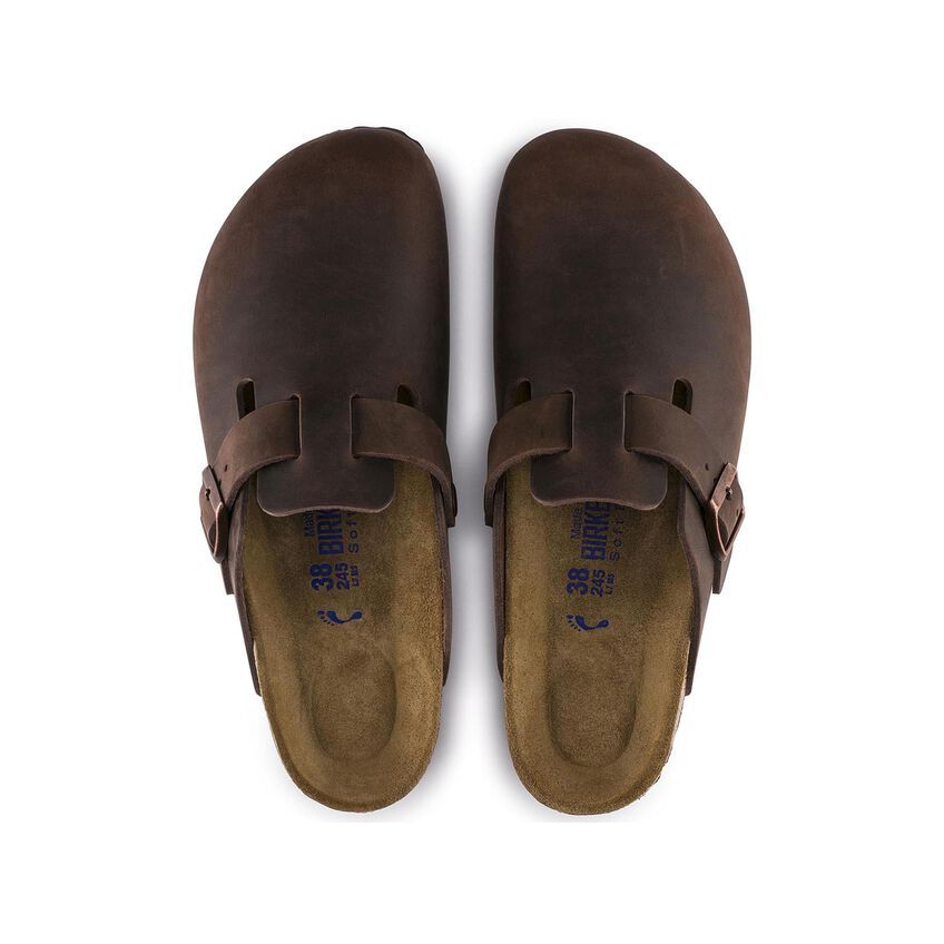 Birkenstock Unisex Boston Soft Footbed Oiled Leather - Hawana