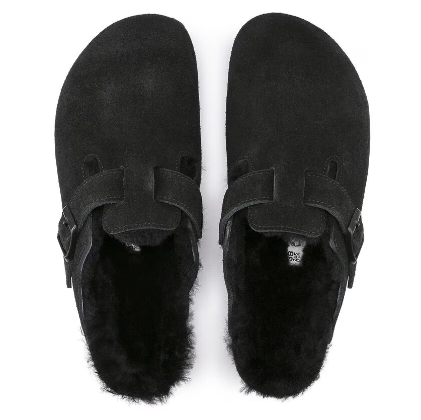 Birkenstock Unisex Boston Shearling Clog - Czarny