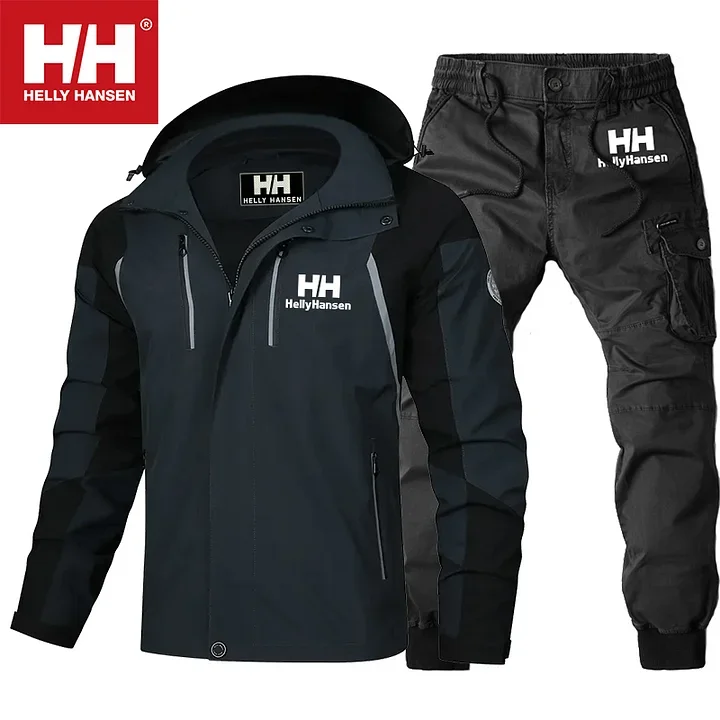 Helly Hansen - jesienno-zimowa nowa ciepła kurtka wodoodporna i wiatroszczelna 2024 + zimowe spodnie turystyczne Helly Hansen