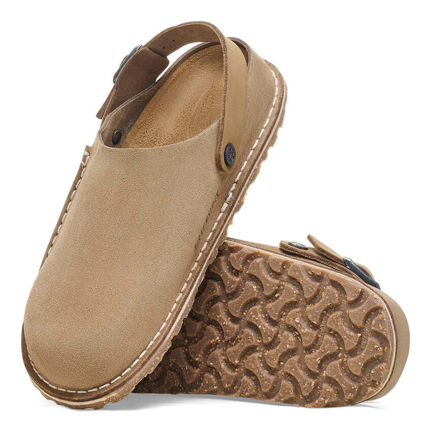 Birkenstock Lutry Premium Suede damskie - Szary Taupe