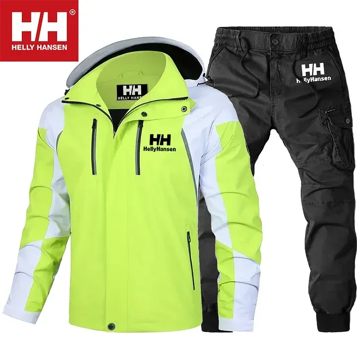Helly Hansen - jesienno-zimowa nowa ciepła kurtka wodoodporna i wiatroszczelna 2024 + zimowe spodnie turystyczne Helly Hansen