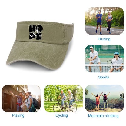 Adjustable Cotton Sun Visor Hat for Men Women