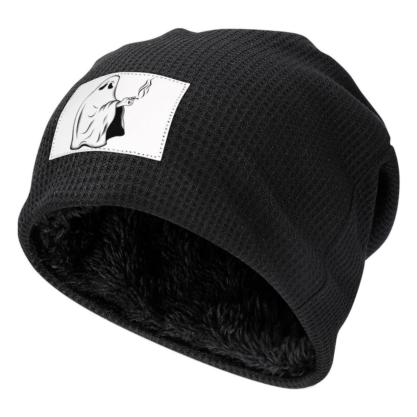 Winter Hats Plush Lined Beanie Knit Chunky