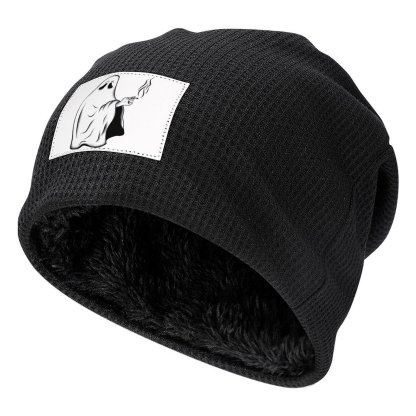 Winter Hats Plush Lined Beanie Knit Chunky