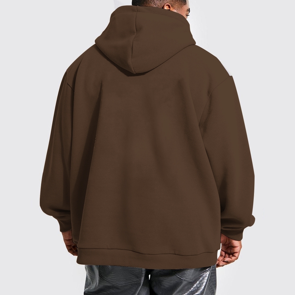 Timeless Men’s Brown Hoodie with Classic Design and Comfortable Fit