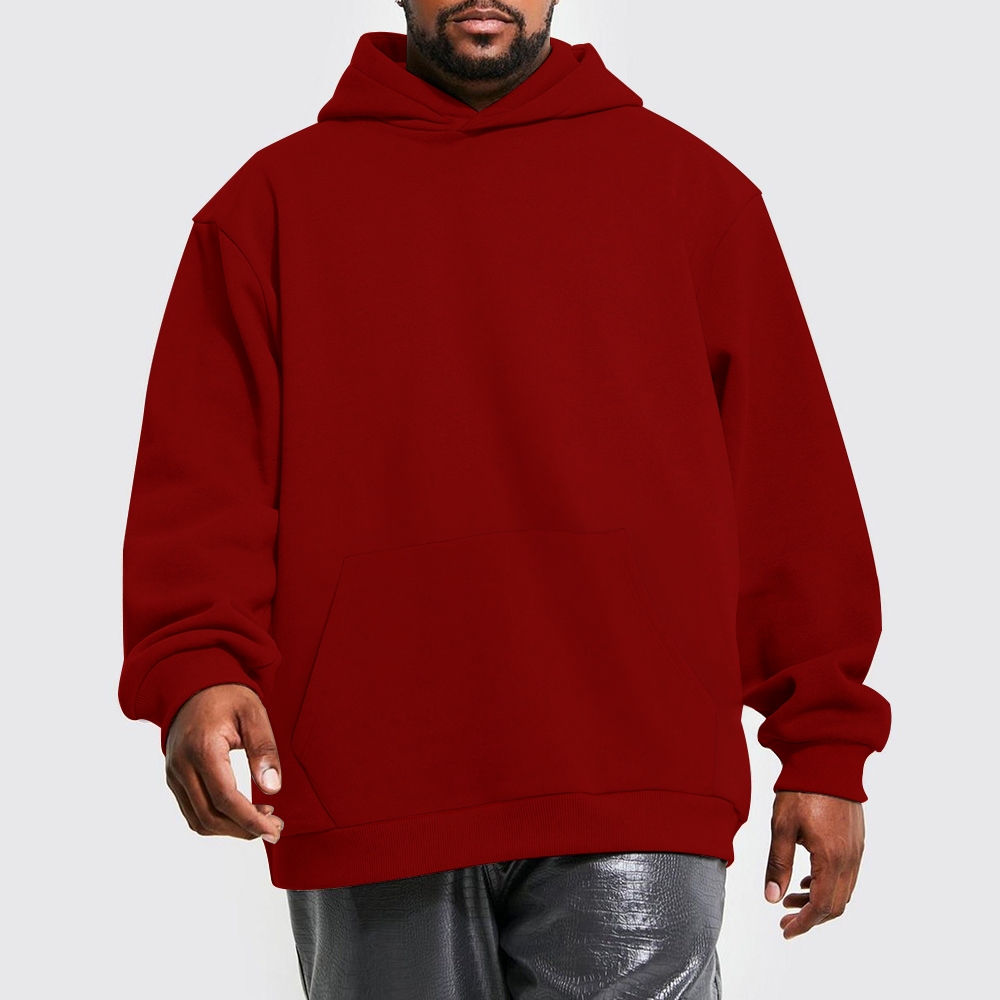 Timeless Men’s Red Hoodie with Classic Design and Comfortable Fit