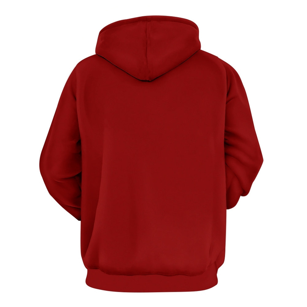 Timeless Men’s Red Hoodie with Classic Design and Comfortable Fit