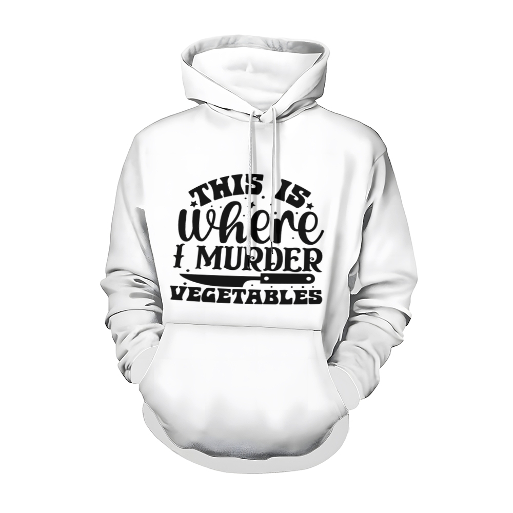 This Is Where I Murder Vegetables Funny Pods Hoodie