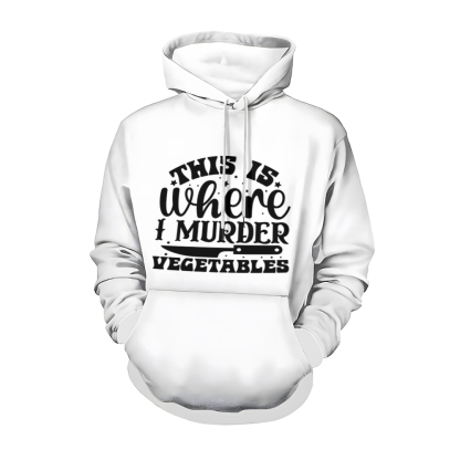 This Is  Where I Murder Vegetables Funny Pods Hoodie 
