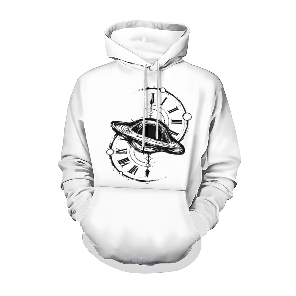 Men’s Pullover Hoodie with Drawstring Hood