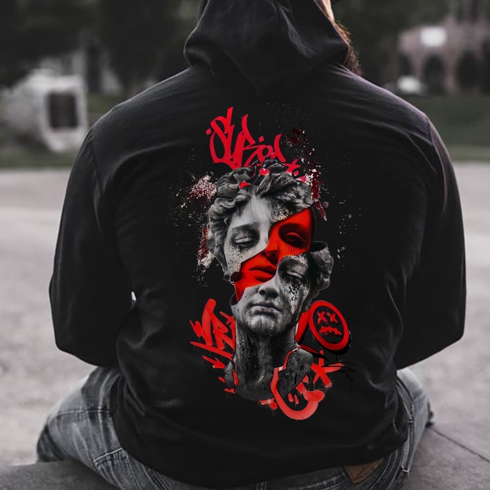 Rizzin's Urban Bloodline Unveiling Streetwear's Dark Aura Hoodie