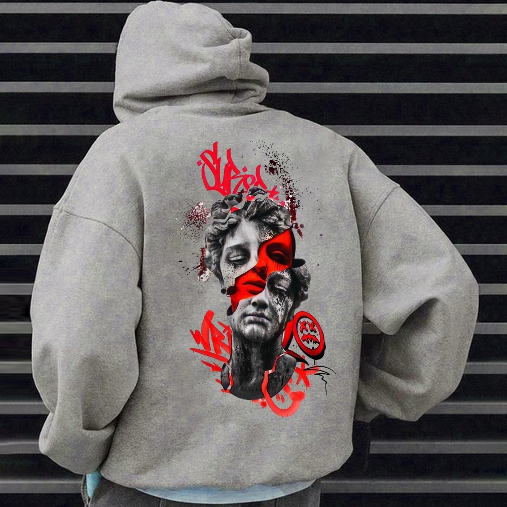 Rizzin's Urban Bloodline Unveiling Streetwear's Dark Aura Hoodie