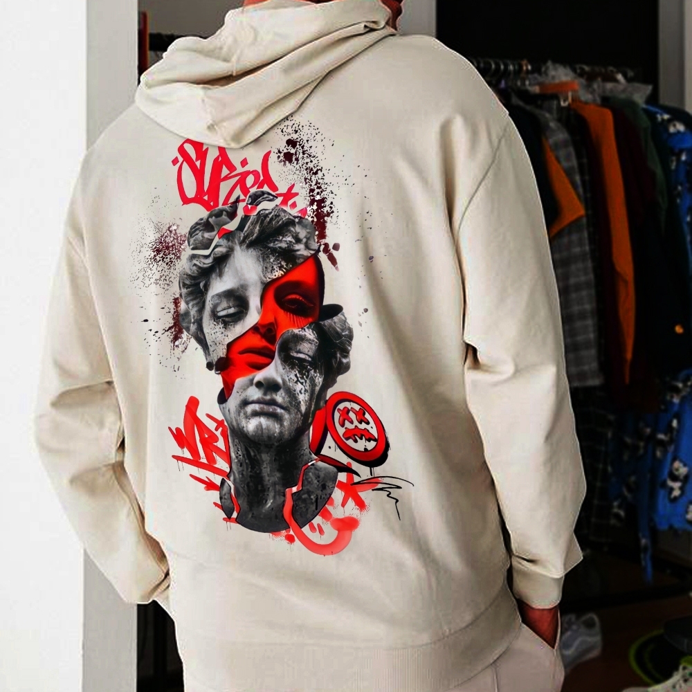 Rizzin's Urban Bloodline Unveiling Streetwear's Dark Aura Hoodie