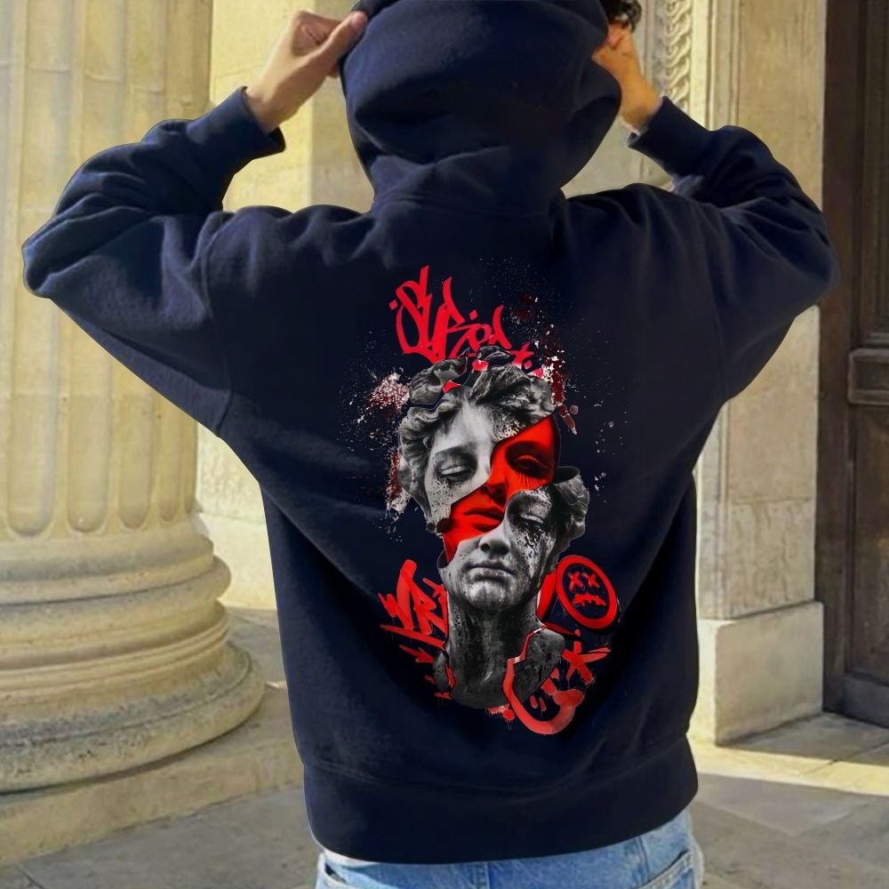 Rizzin's Urban Bloodline Unveiling Streetwear's Dark Aura Hoodie
