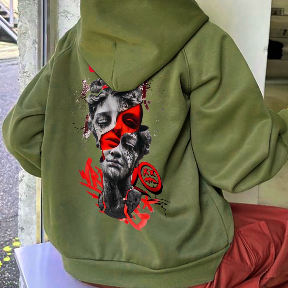 Rizzin's Urban Bloodline Unveiling Streetwear's Dark Aura Hoodie