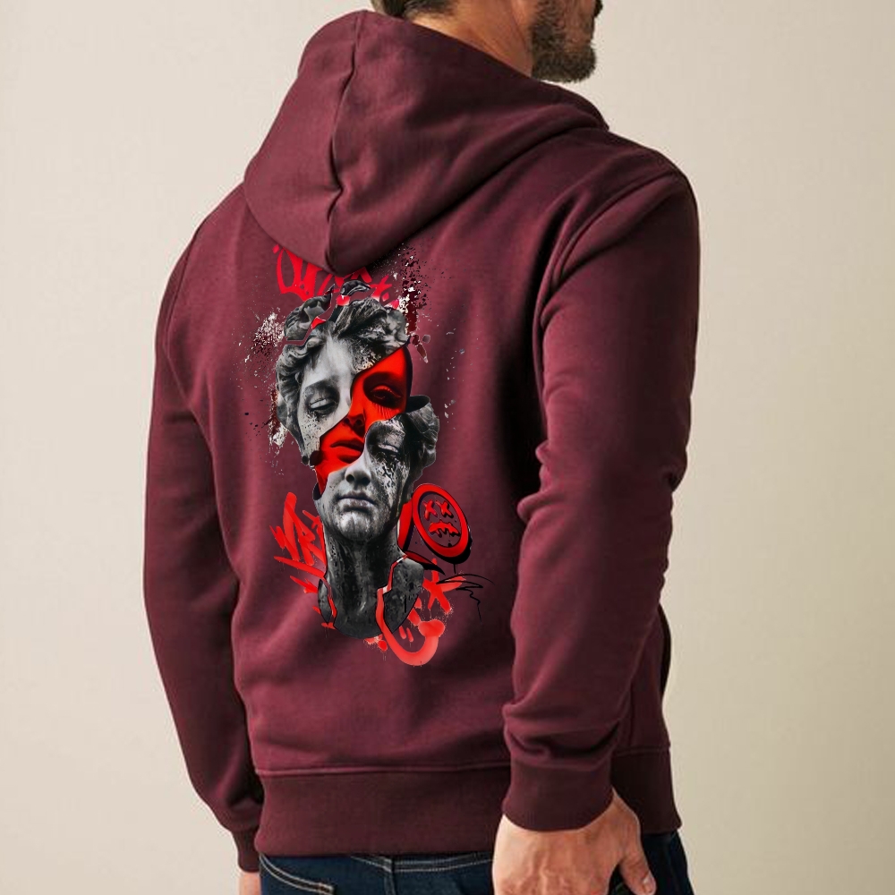 Rizzin's Urban Bloodline Unveiling Streetwear's Dark Aura Hoodie