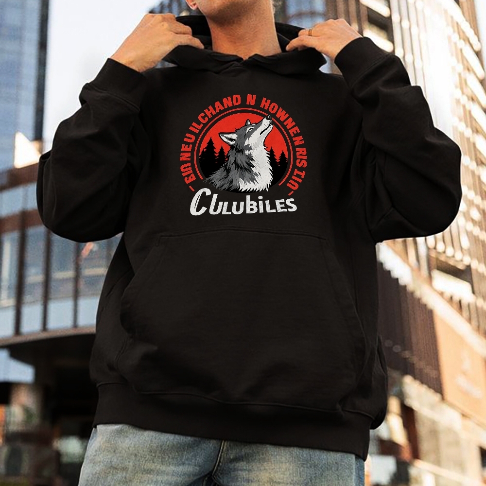 Clubiles Emmeuilchand Howen Howlin Riddle Urban Wolf Hoodie Collection
