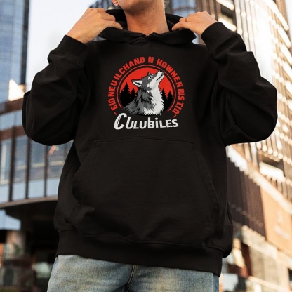 Clubiles Emmeuilchand Howen Howlin Riddle Urban Wolf Hoodie Collection
