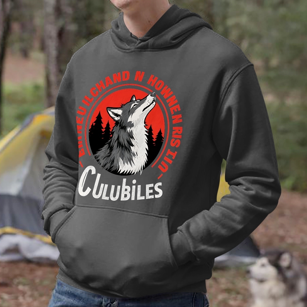 Clubiles Emmeuilchand Howen Howlin Riddle Urban Wolf Hoodie Collection