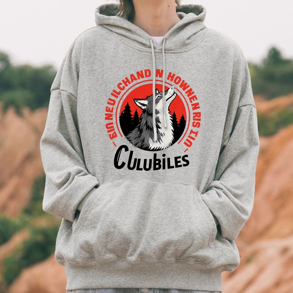 Clubiles Emmeuilchand Howen Howlin Riddle Urban Wolf Hoodie Collection
