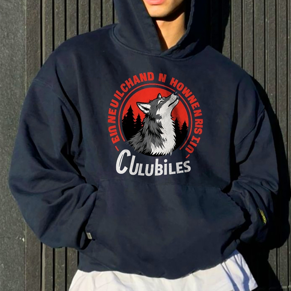Clubiles Emmeuilchand Howen Howlin Riddle Urban Wolf Hoodie Collection