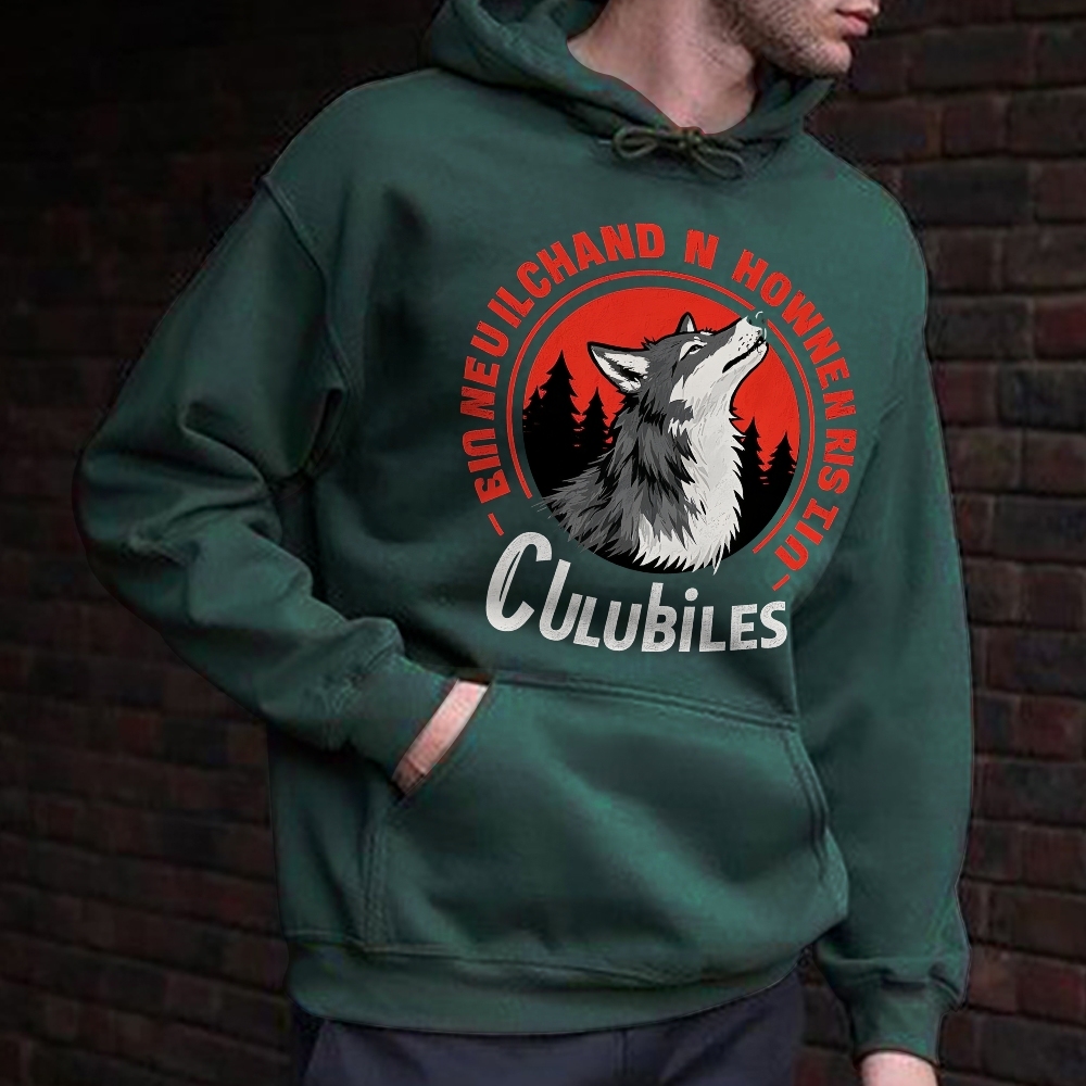 Clubiles Emmeuilchand Howen Howlin Riddle Urban Wolf Hoodie Collection