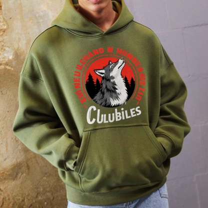 Clubiles Emmeuilchand Howen Howlin Riddle Urban Wolf Hoodie Collection