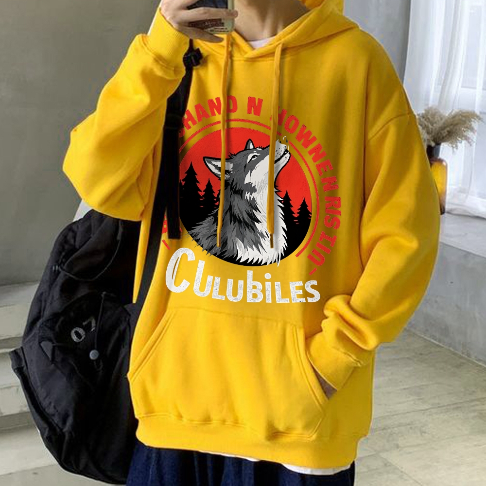 Clubiles Emmeuilchand Howen Howlin Riddle Urban Wolf Hoodie Collection