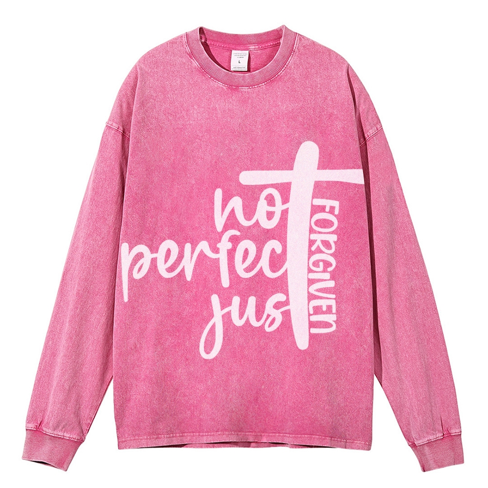 Crewneck Sweatshirt for Men Long Sleeve Vintage Acid Wash Sweatshirt