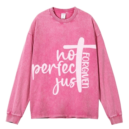 Crewneck Sweatshirt for Men Long Sleeve Vintage Acid Wash Sweatshirt