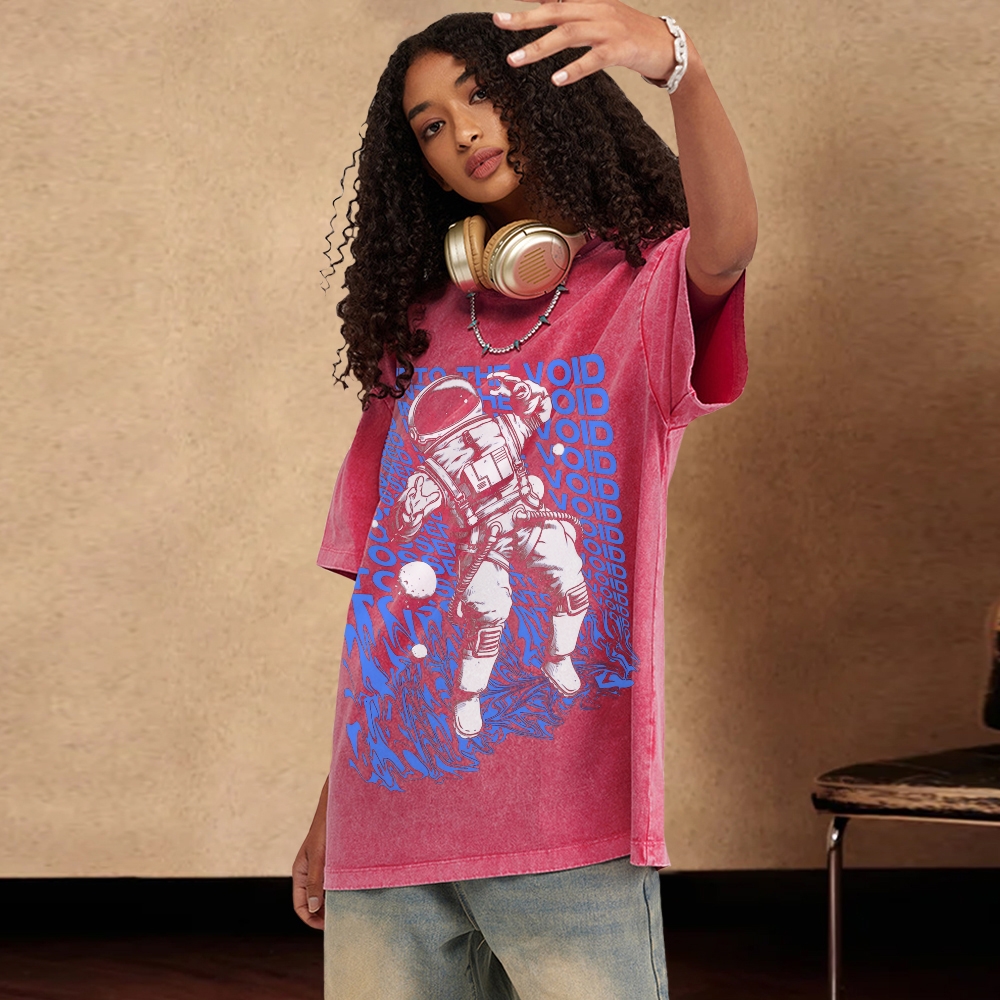 Tossed Into The Void Explore The Unknown Space Washed Pods T-shirt