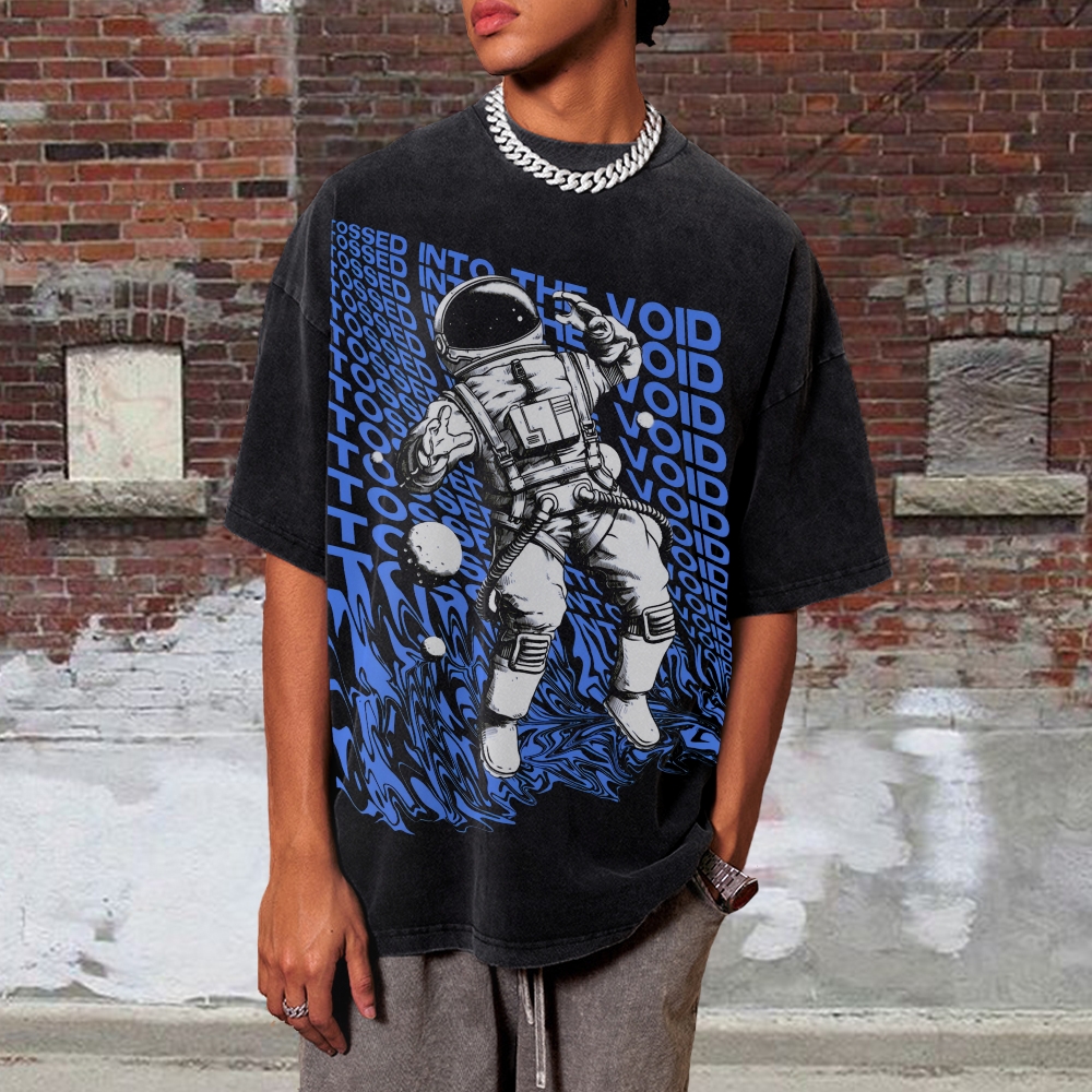 Tossed Into The Void Explore The Unknown Space Washed Pods T-shirt
