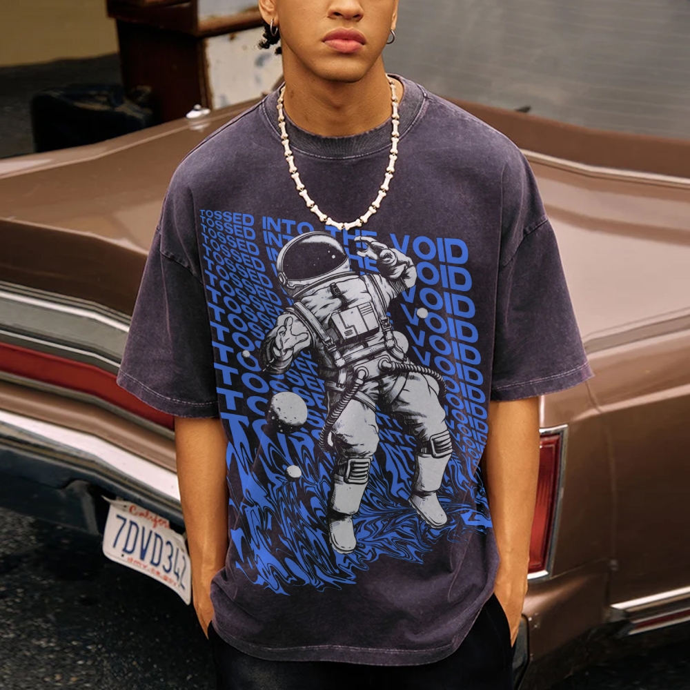 Tossed Into The Void Explore The Unknown Space Washed Pods T-shirt
