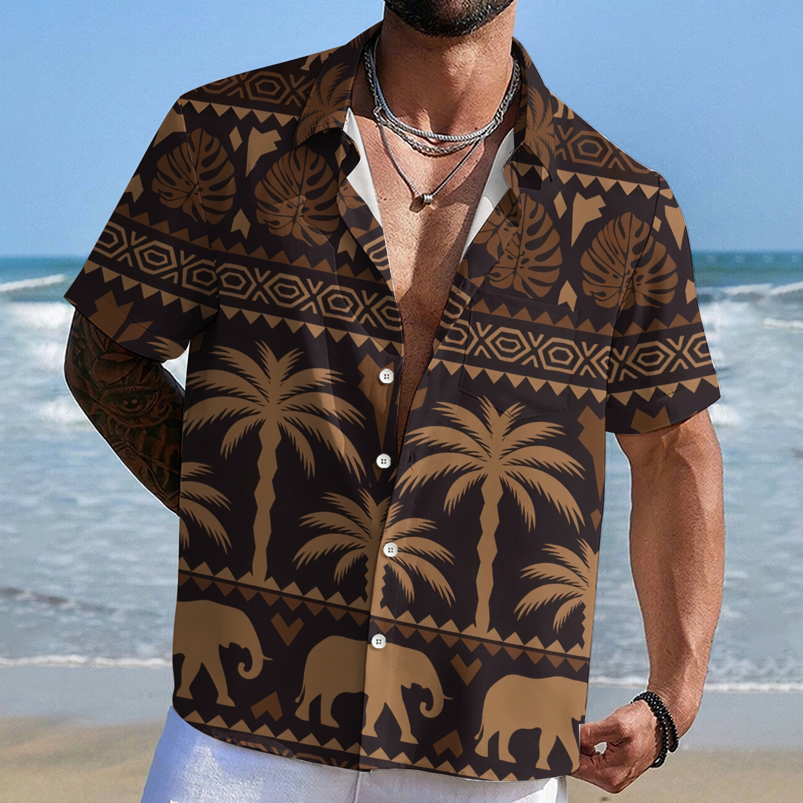Caribbean Vibes Men's Casual Shirt 