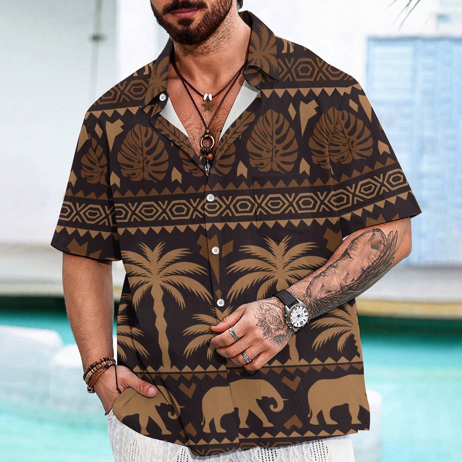 Caribbean Vibes Men's Casual Shirt 