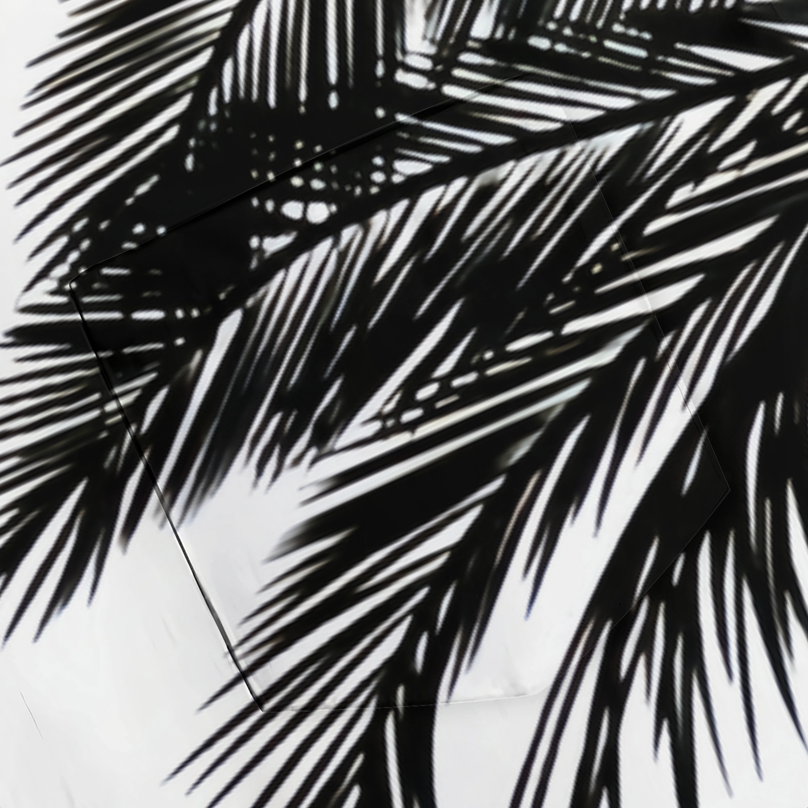 Ocean Wave & Palm Tree Men's Resort Vacation Shirt